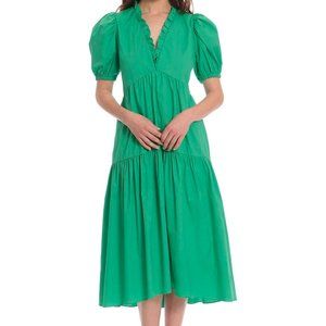 Elegant Green Midi Dress